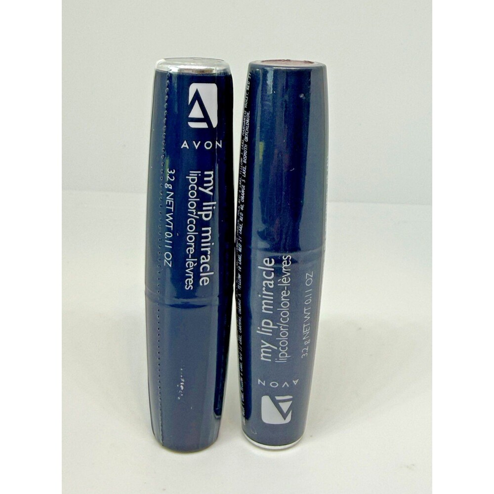 Avon My Lip Miracle Lipcolor‎ Lipstick .11 Oz Berry Delight and Berrylicious New